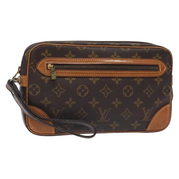 LOUIS VUITTON Monogram Marly Dragonne GM Clutch Bag - Picture 1 of 16